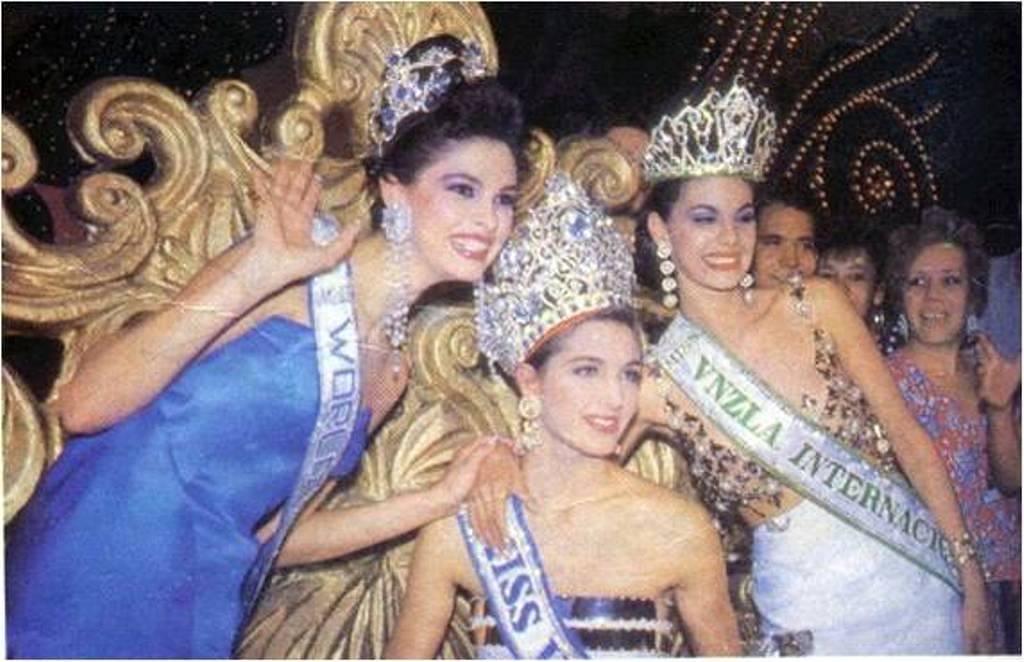 Las tres ganadoras del Miss Venezuela 1991