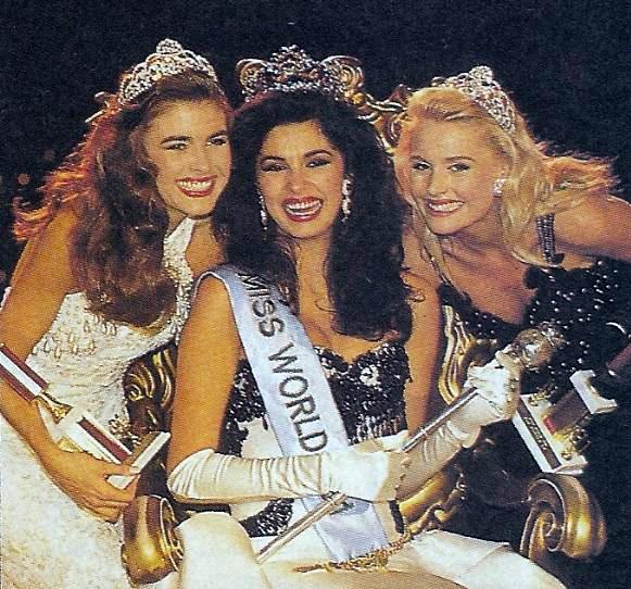 Miss Mundo 1991  y las dos finalistas
