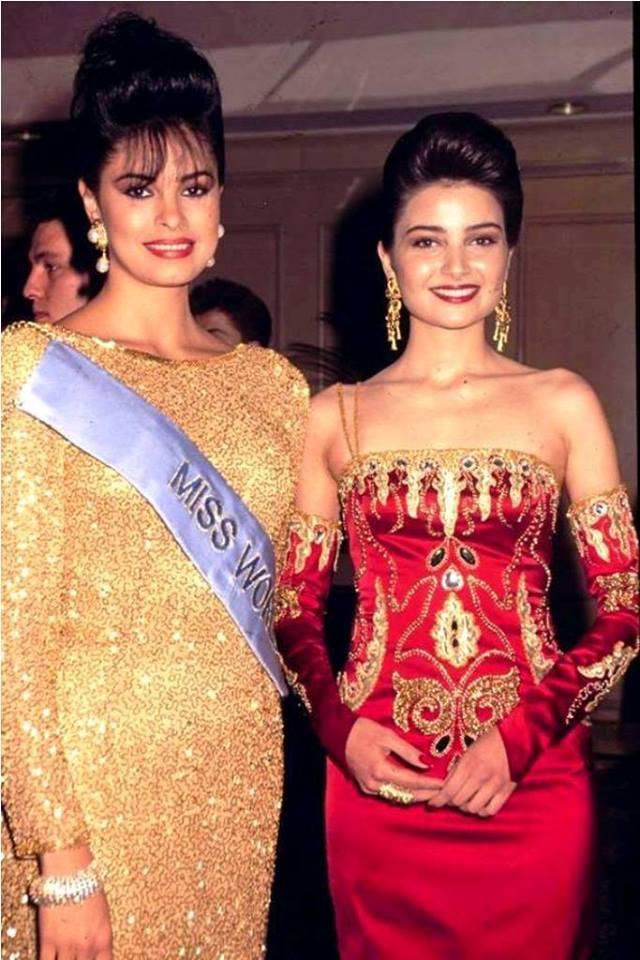 Miss Mundo 1991 y Miss Turquía